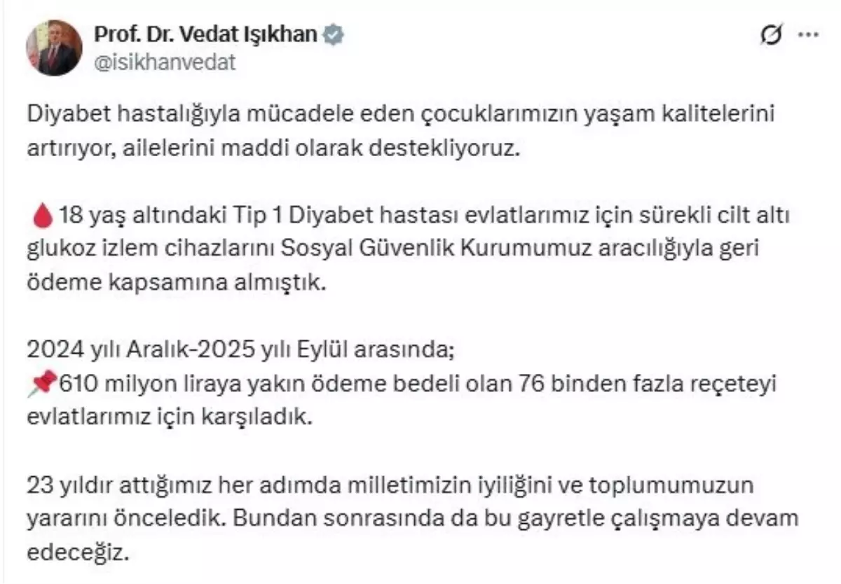 sgk 18 yas alti tip 1 diyabet hastalarina 610 milyon lira odeme yapacak 4nFqrN2U
